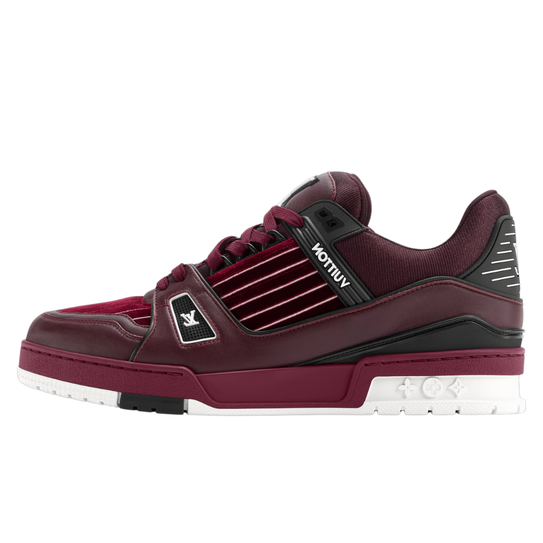 Monogram Burgundy Trainer