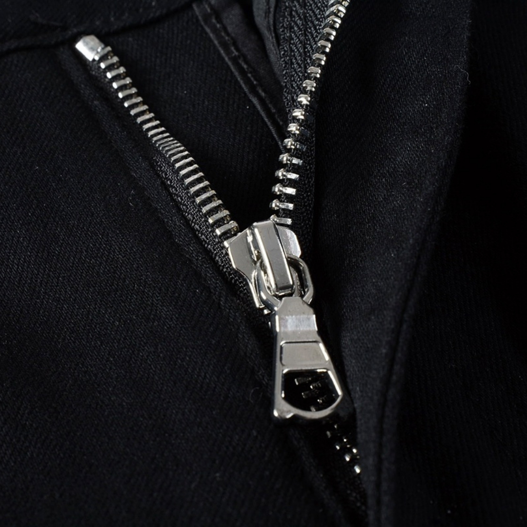 Amr Ripped White Logo Jeans