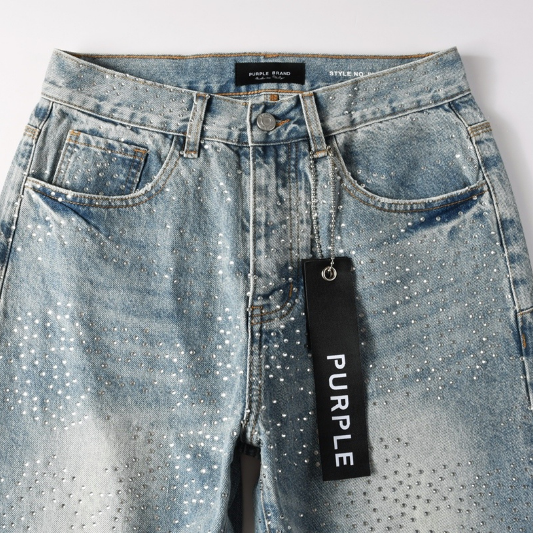 Purple Baggy Blue Jeans