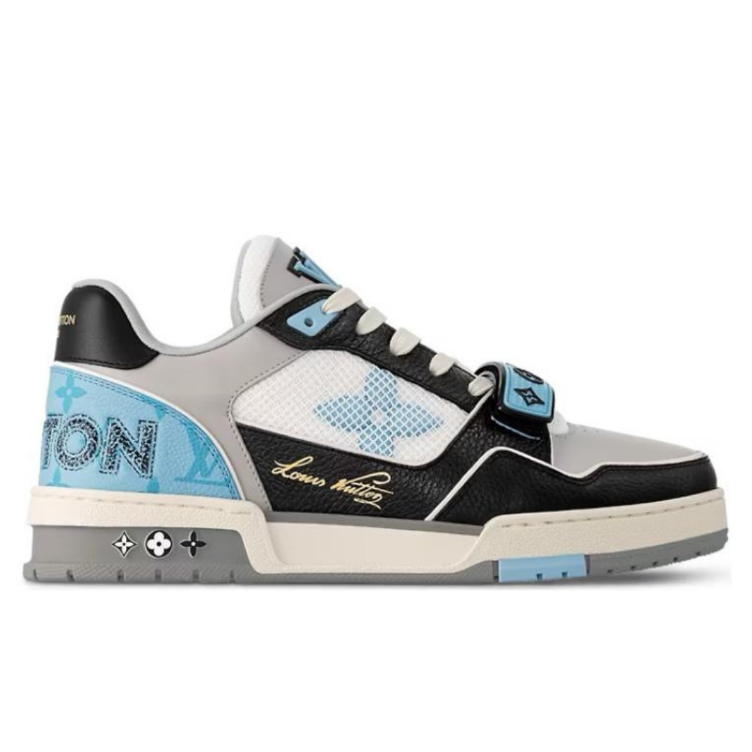 Monogram Blue Black Grey Trainer