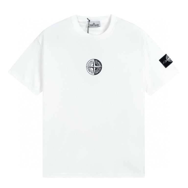 Stone Monochromatic Patch T-shirt