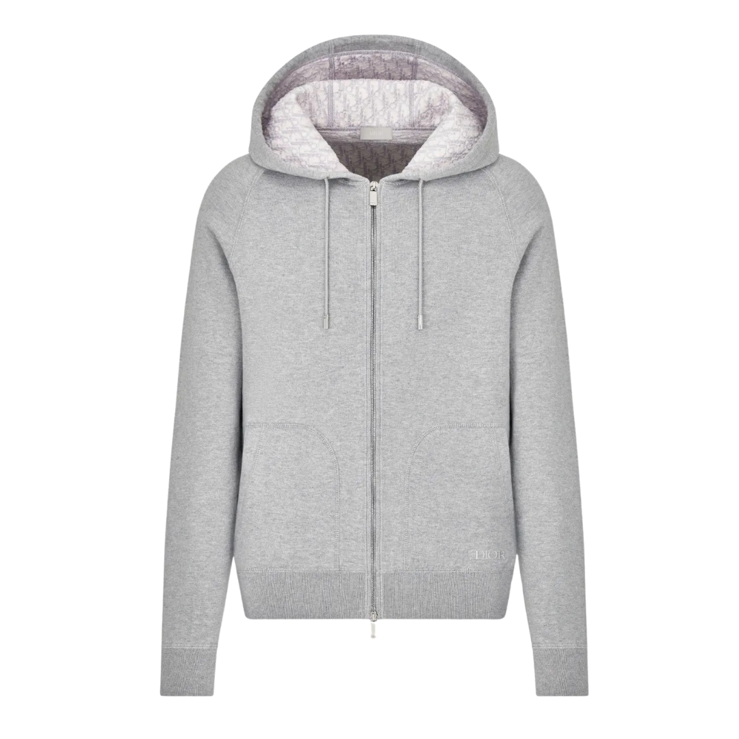 C.D Monogram Zip Hoodie