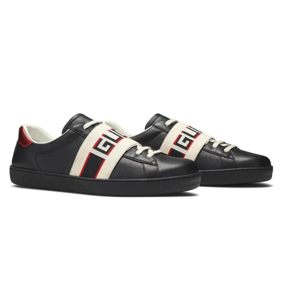 Stripe Leather Black