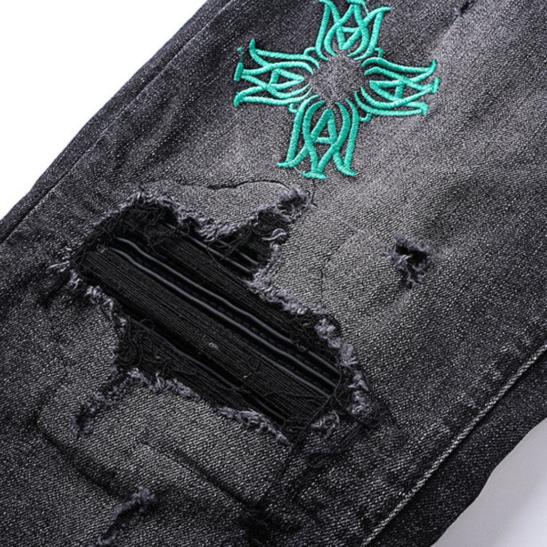 Amr Varsity Logo Jeans