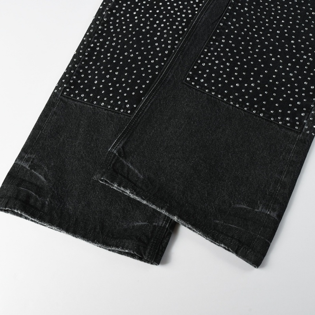 Purple Black Diamonds Jeans