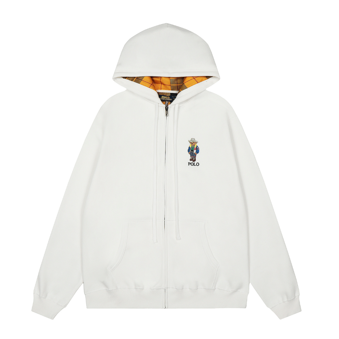 Polo Bear Zip Hoodie
