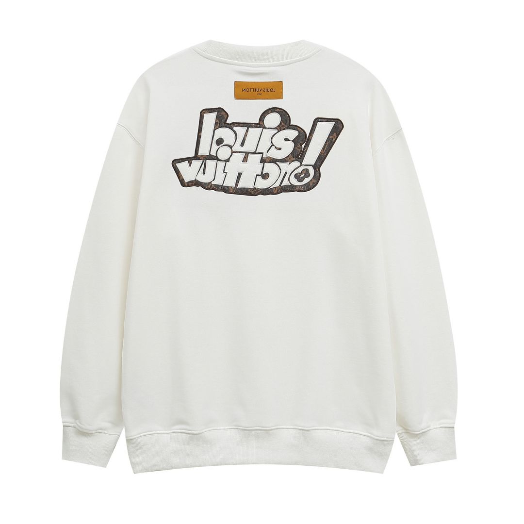 Graphic Staggered Sweatshirt