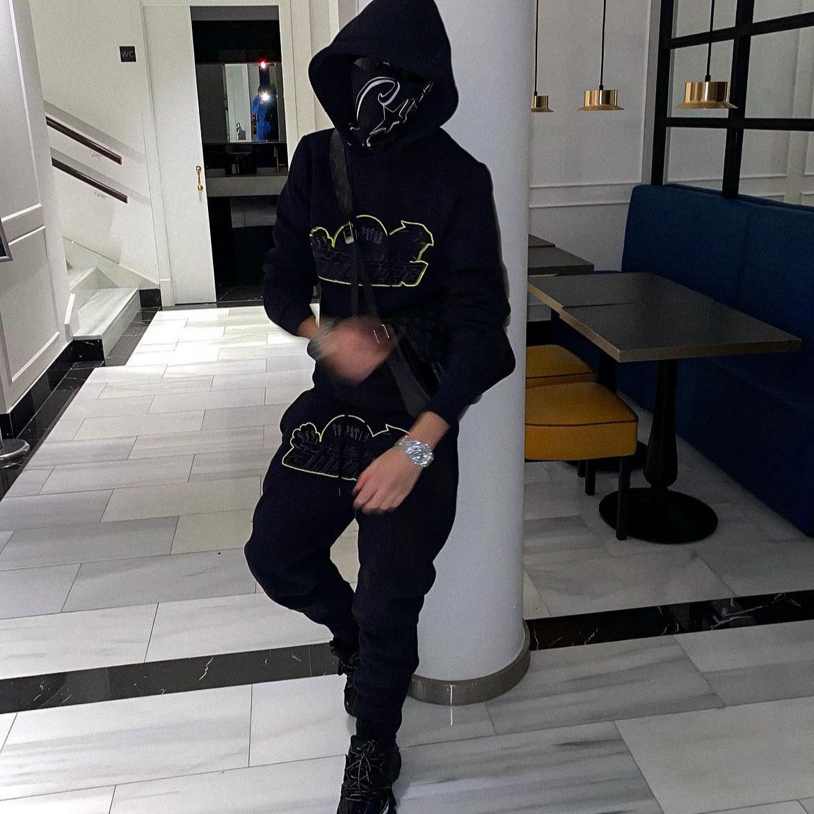 Shooters Hooded Lime Tracksuit