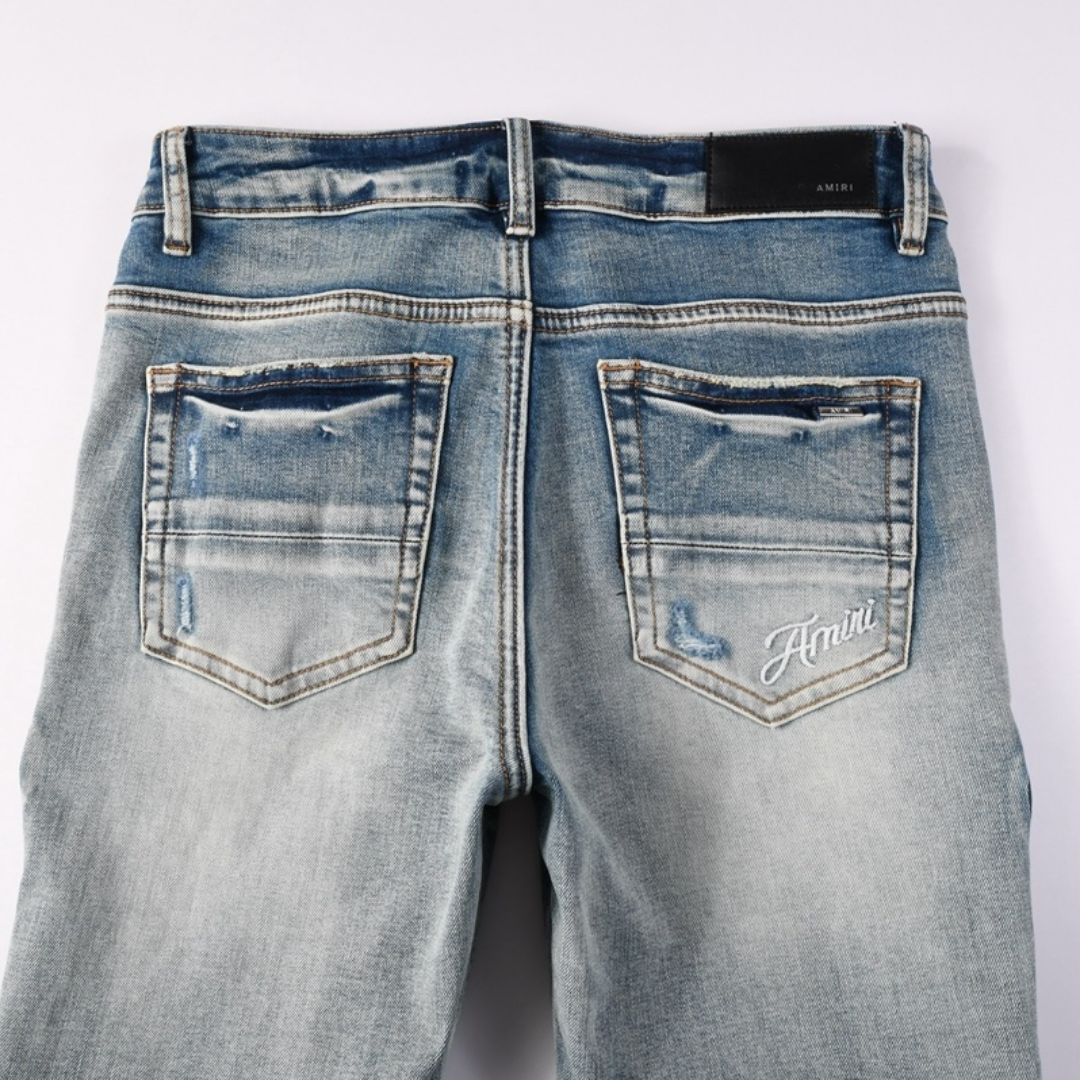 Amr Gradient Bones Jeans