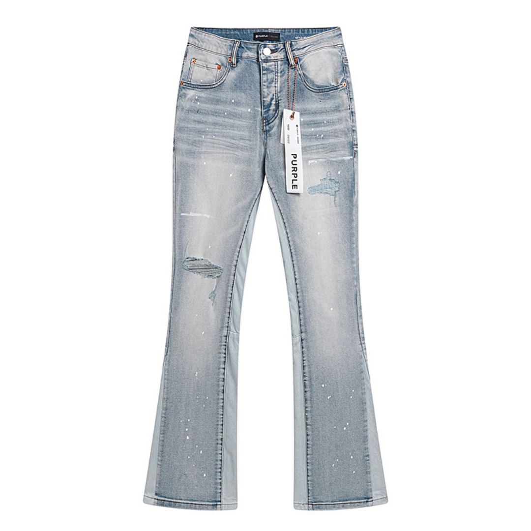 Purple Flared Jeans