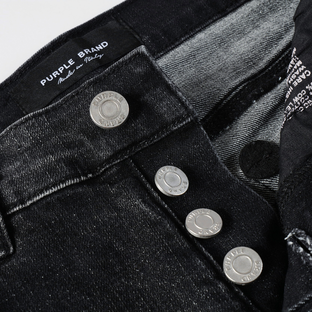 Purple Ripped Grey Black Jeans