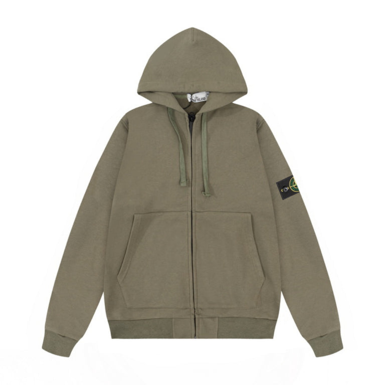 Stone Hooded Jacket