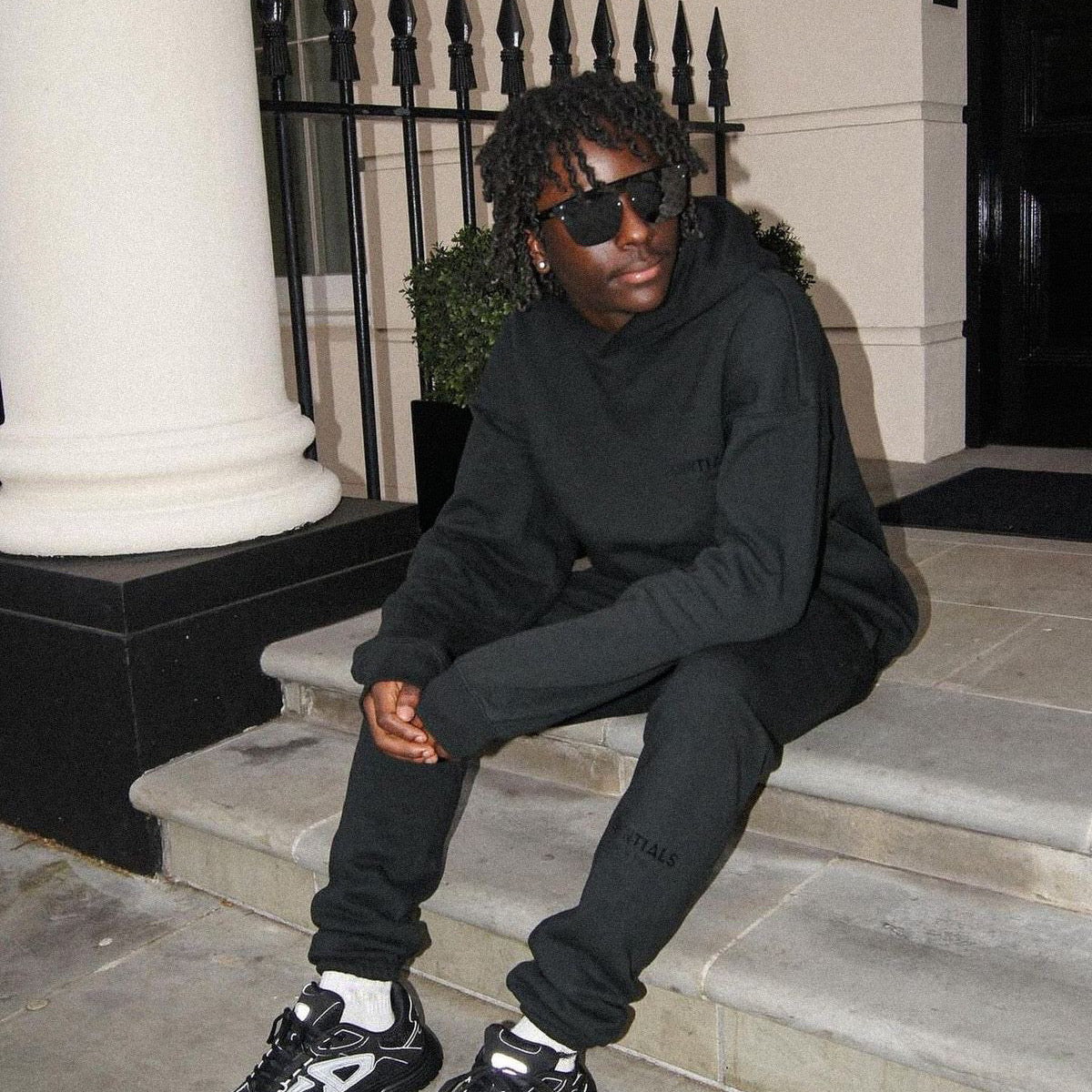 Essentials Black Tracksuit