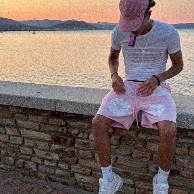 Denim Trs Pink Shorts