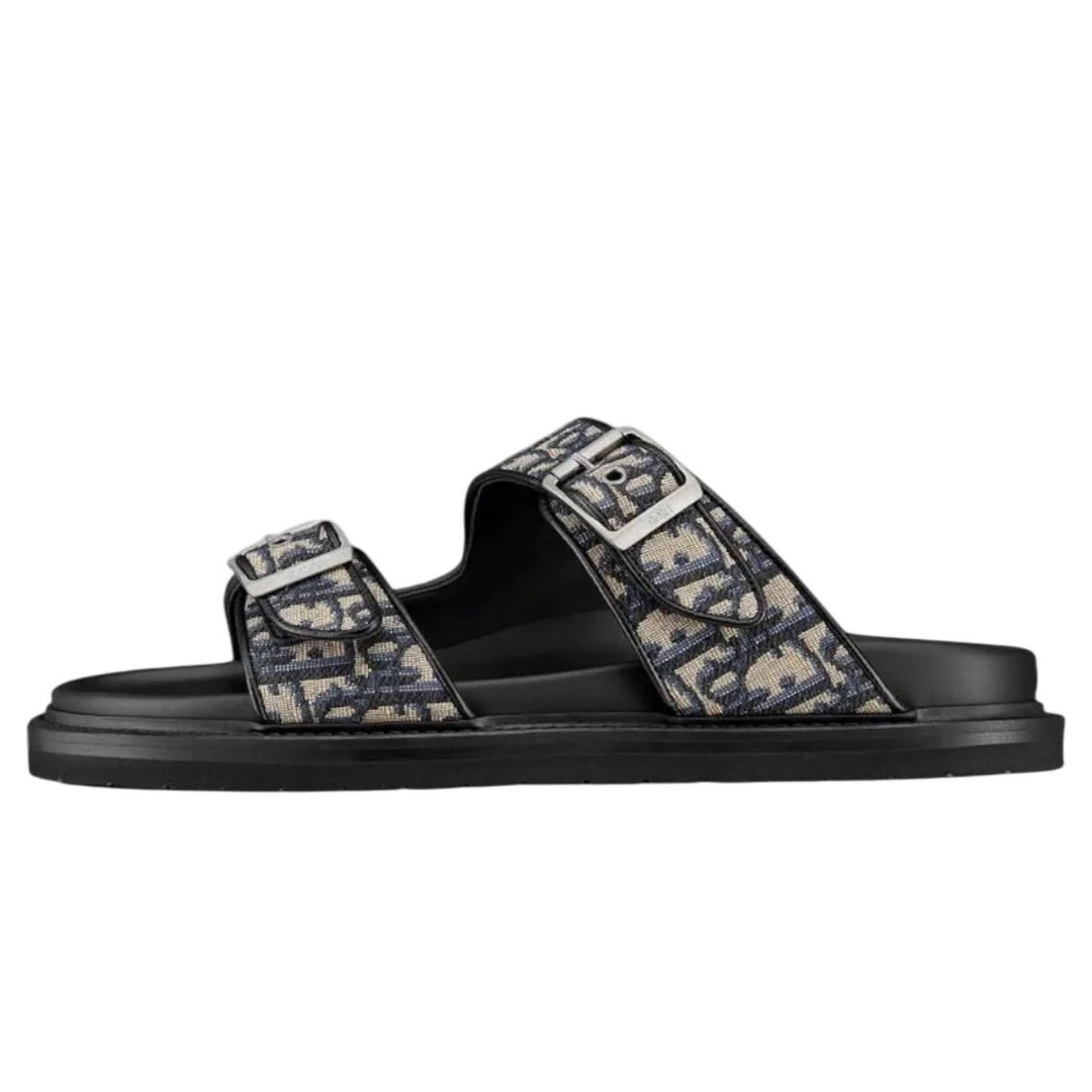 Sandal Oblique Beige Black