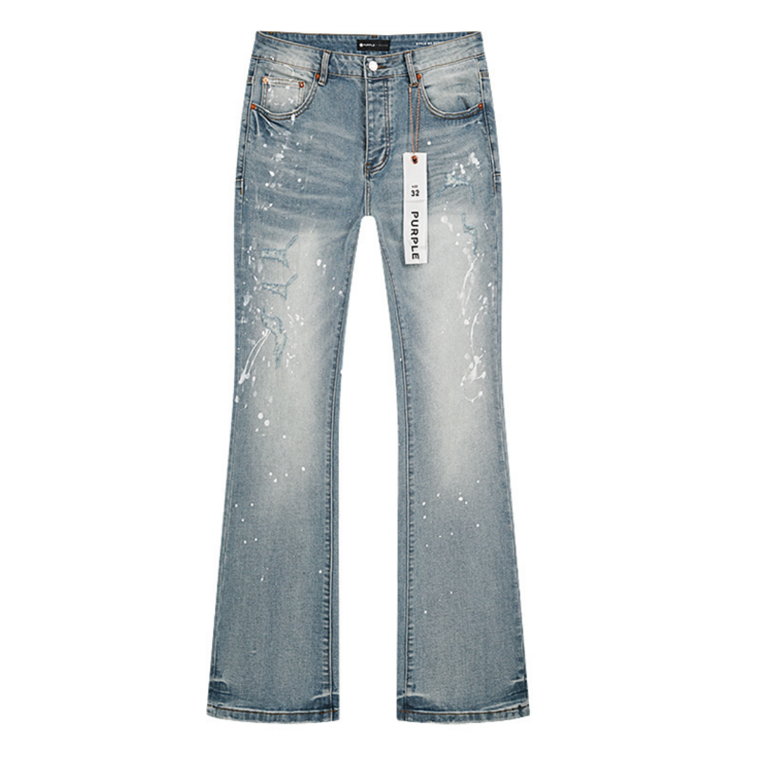 Purple Flared Jeans