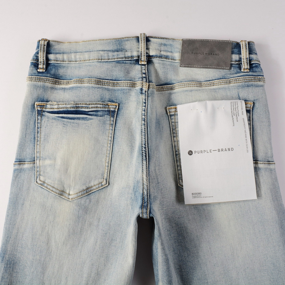 Purple Gradient Light Blue Jeans
