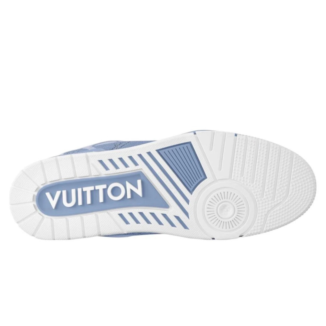 Monogram Blue White Trainer