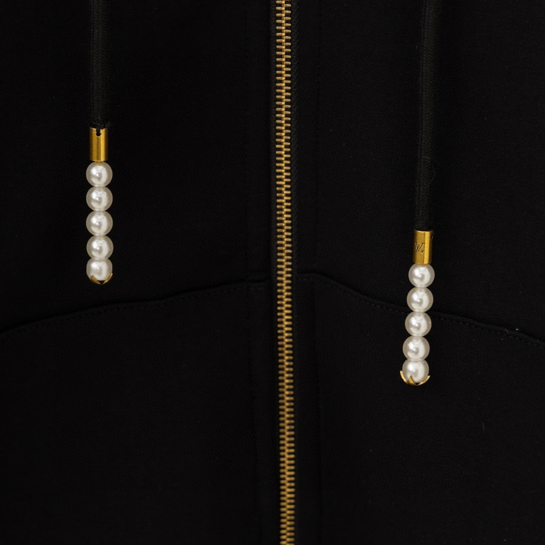 Monogram Zip Hoodie