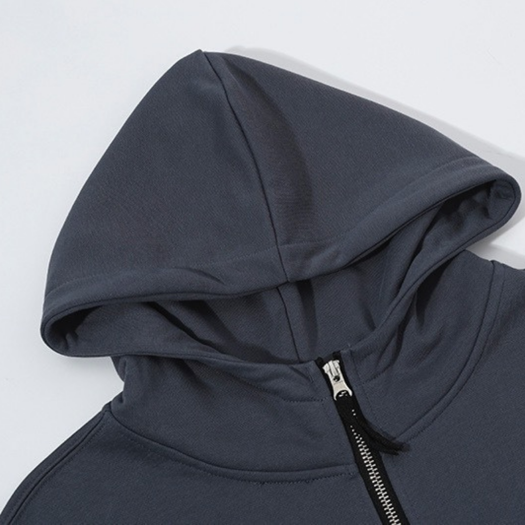 Stone Monogram 2.0 Zip Hoodie