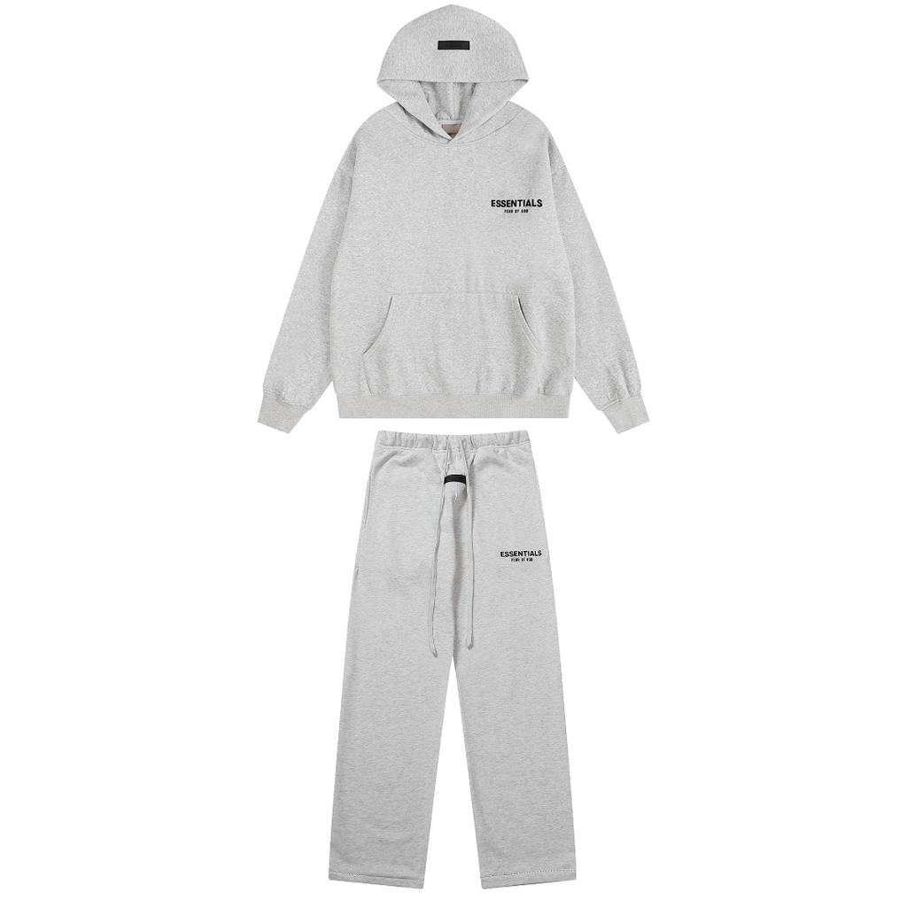 Essentials Gray Set Essentials Relaxed Light Grey Tracksuit