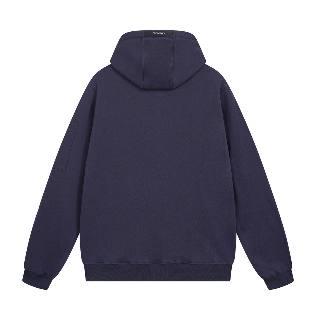 C.P Zip Logo Hoodie