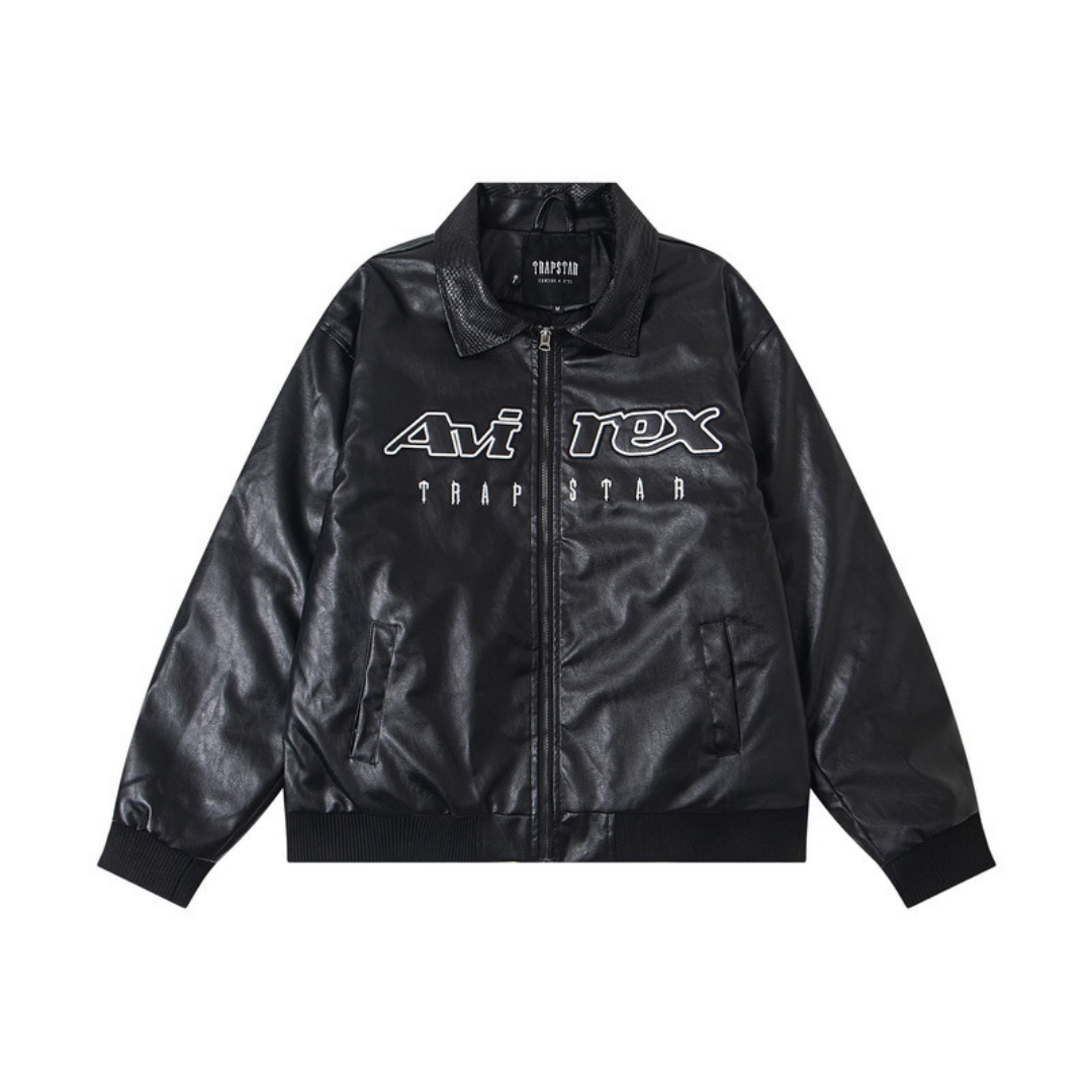 Decoded Bomber Leather Jacket
