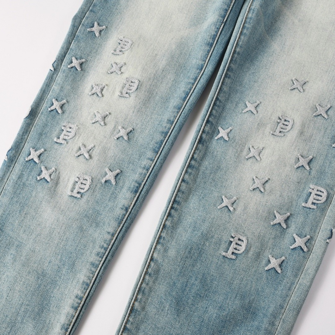 Purple Gradient Blue Jeans