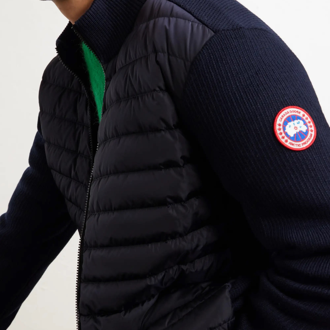 Goose Padded Zip-up Cardigan