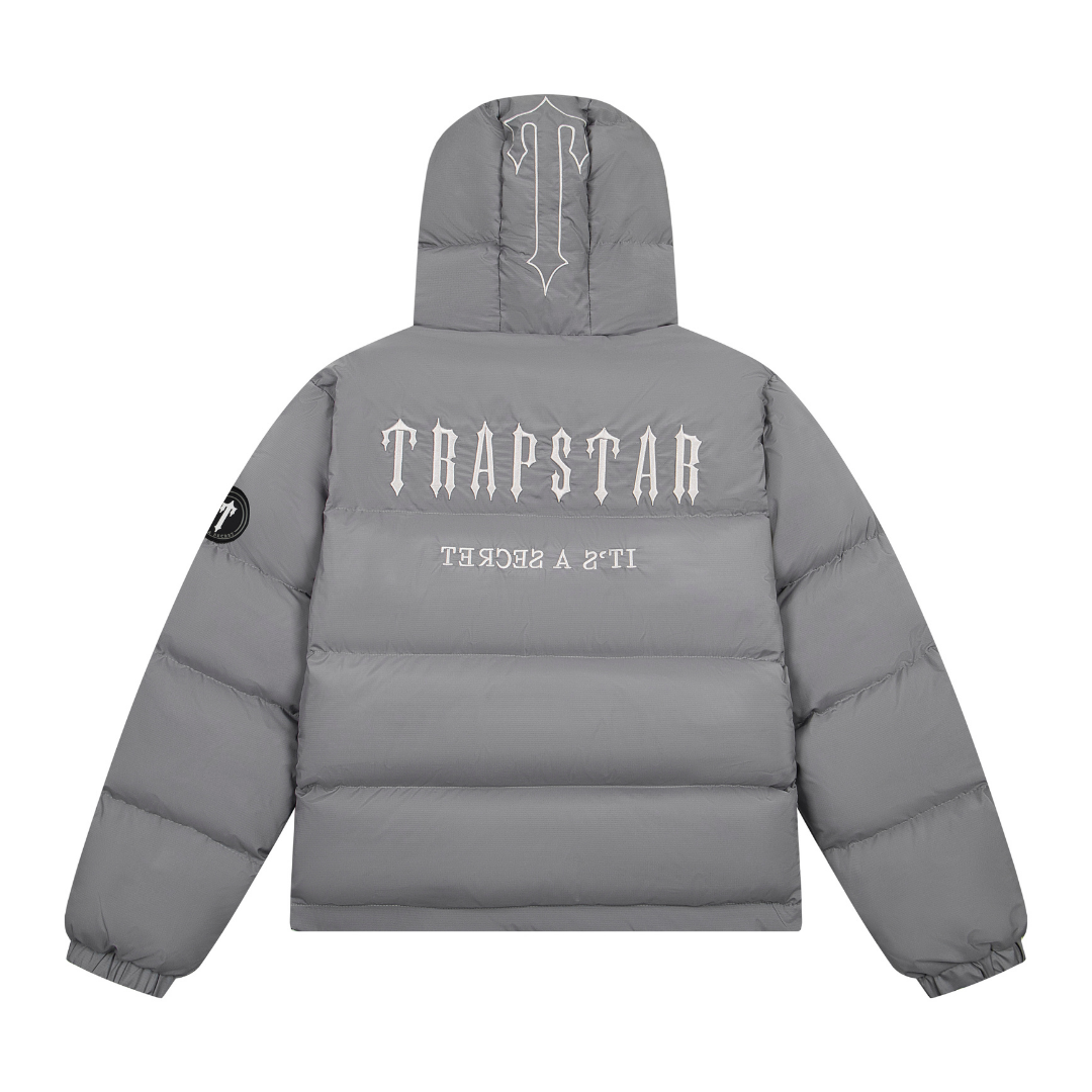 Decoded 2.0 Hooded Puffer Grey Jacket