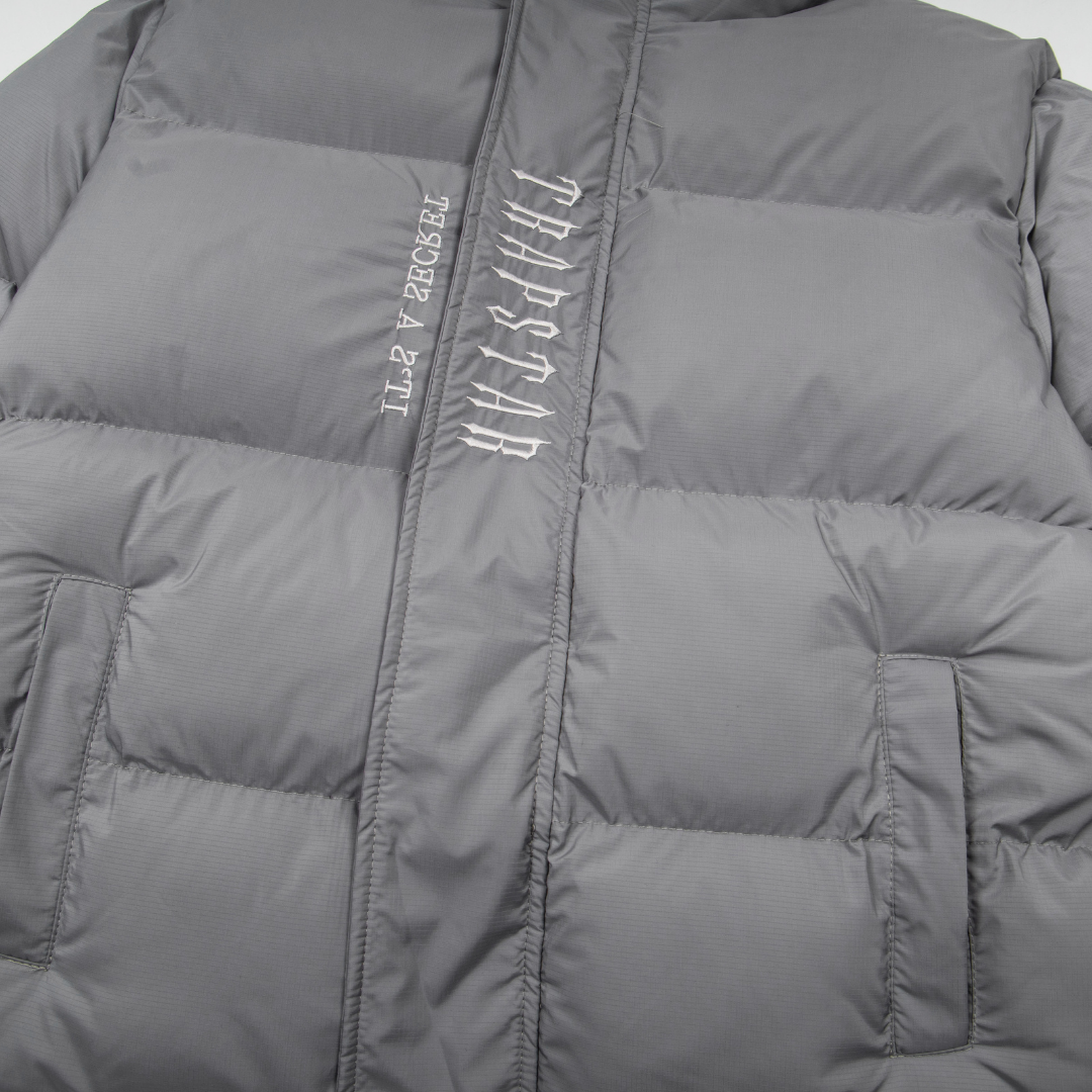 Decoded 2.0 Hooded Puffer Grey Jacket