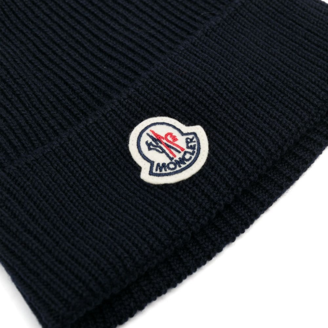 Monogram Navy Blue Beanie