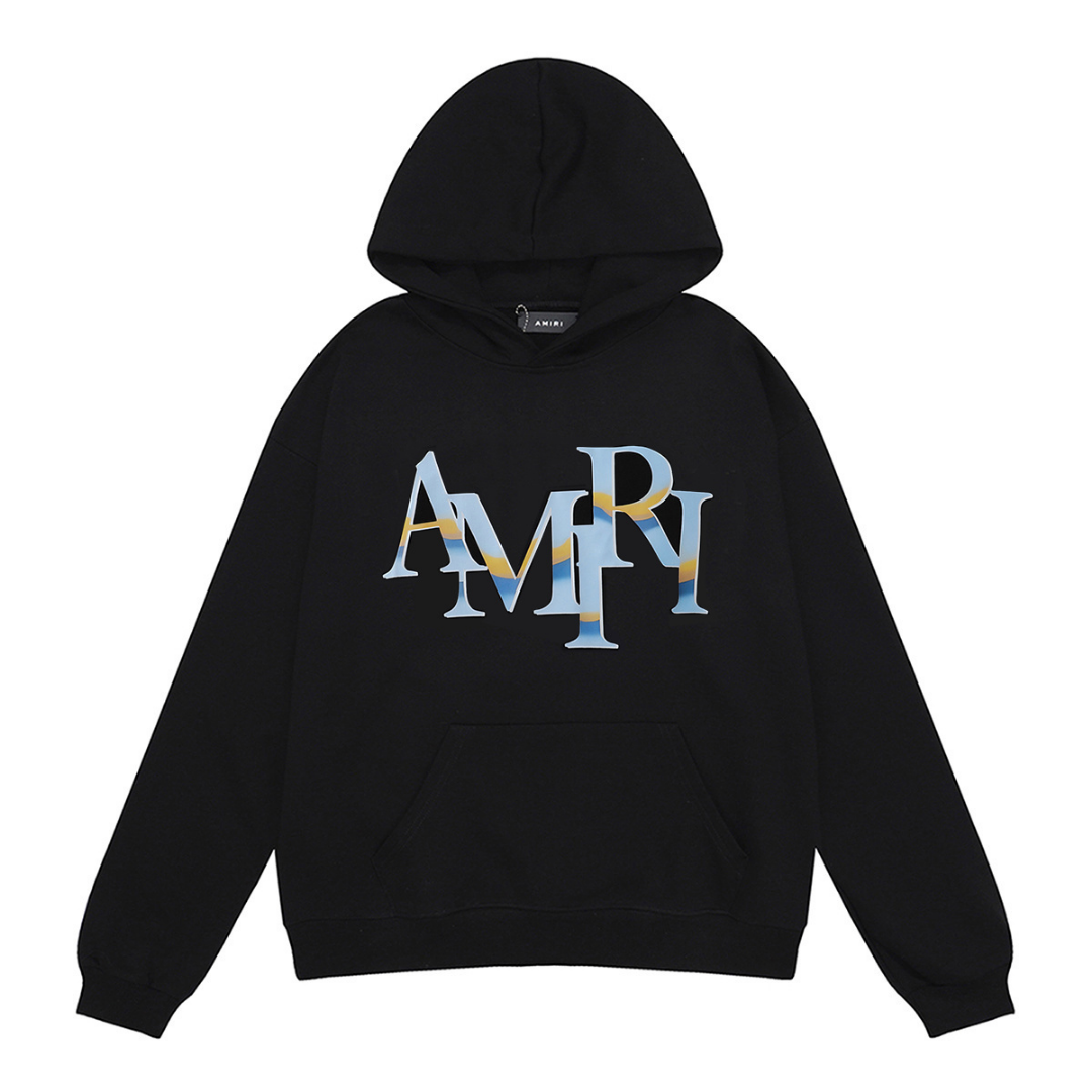 Amr Staggered Logo Hoodie