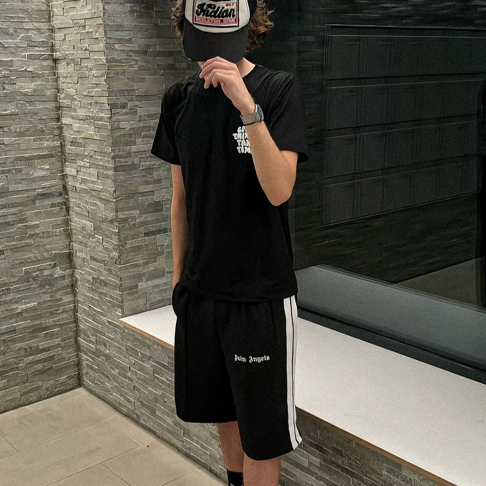 Palm Black Shorts