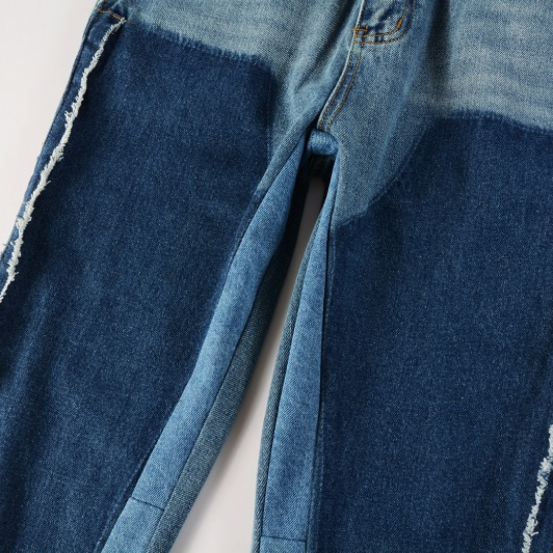 Amr Blue Gradient Flared Jeans