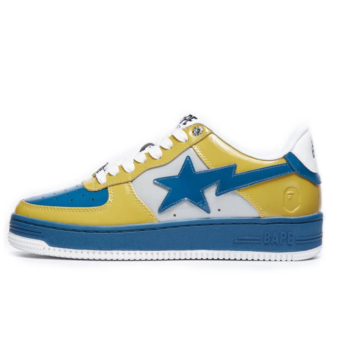 Bape Bapesta Yellow Blue White