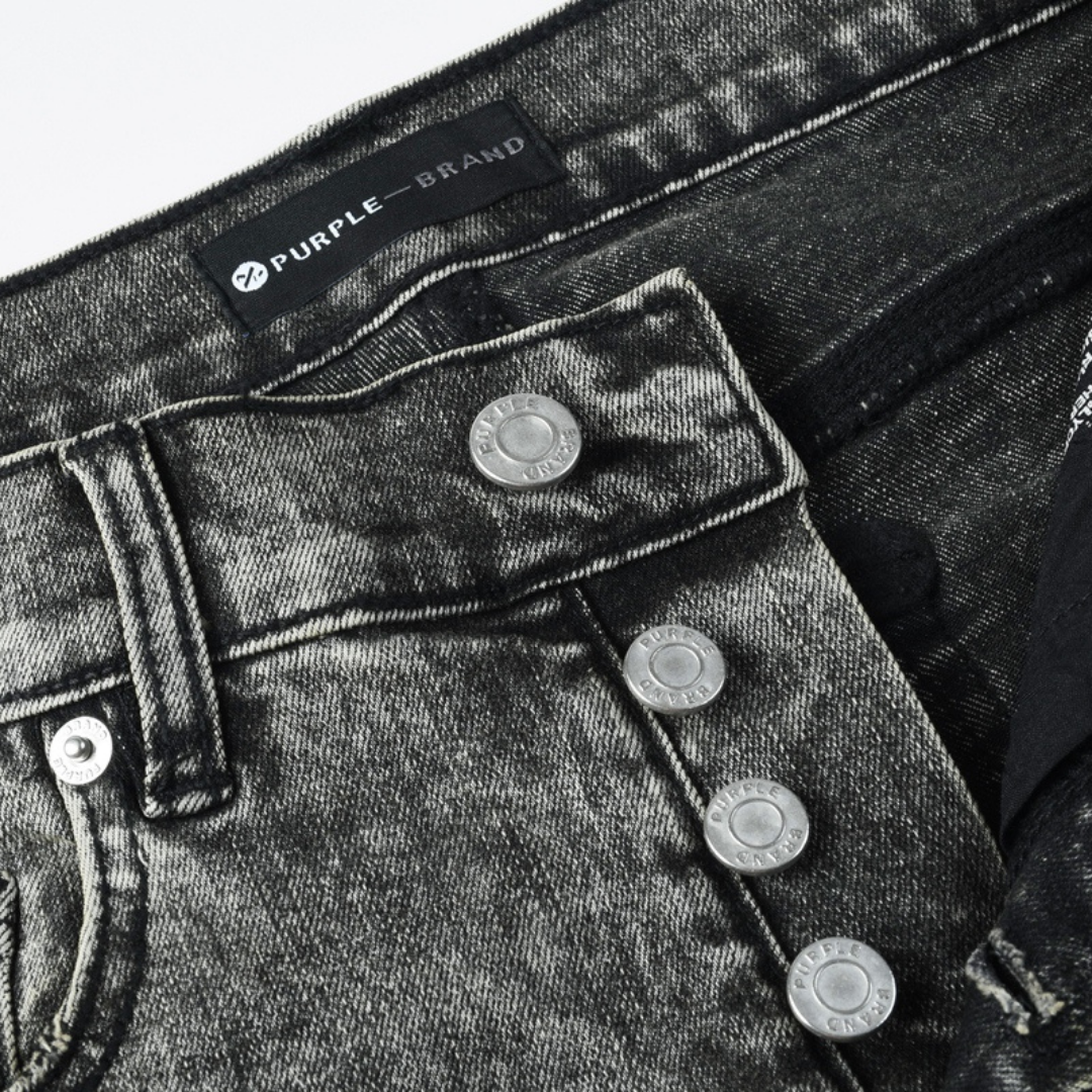 Purple Diamonds Grey Jeans