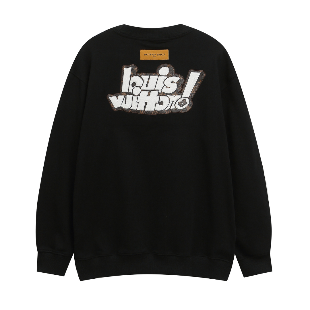 Graphic Staggered Sweatshirt
