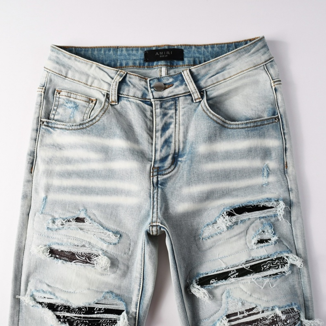 Amr Bandana Patch Jeans