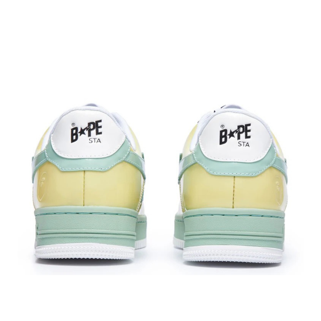 Bape Bapesta Yellow Brown Green
