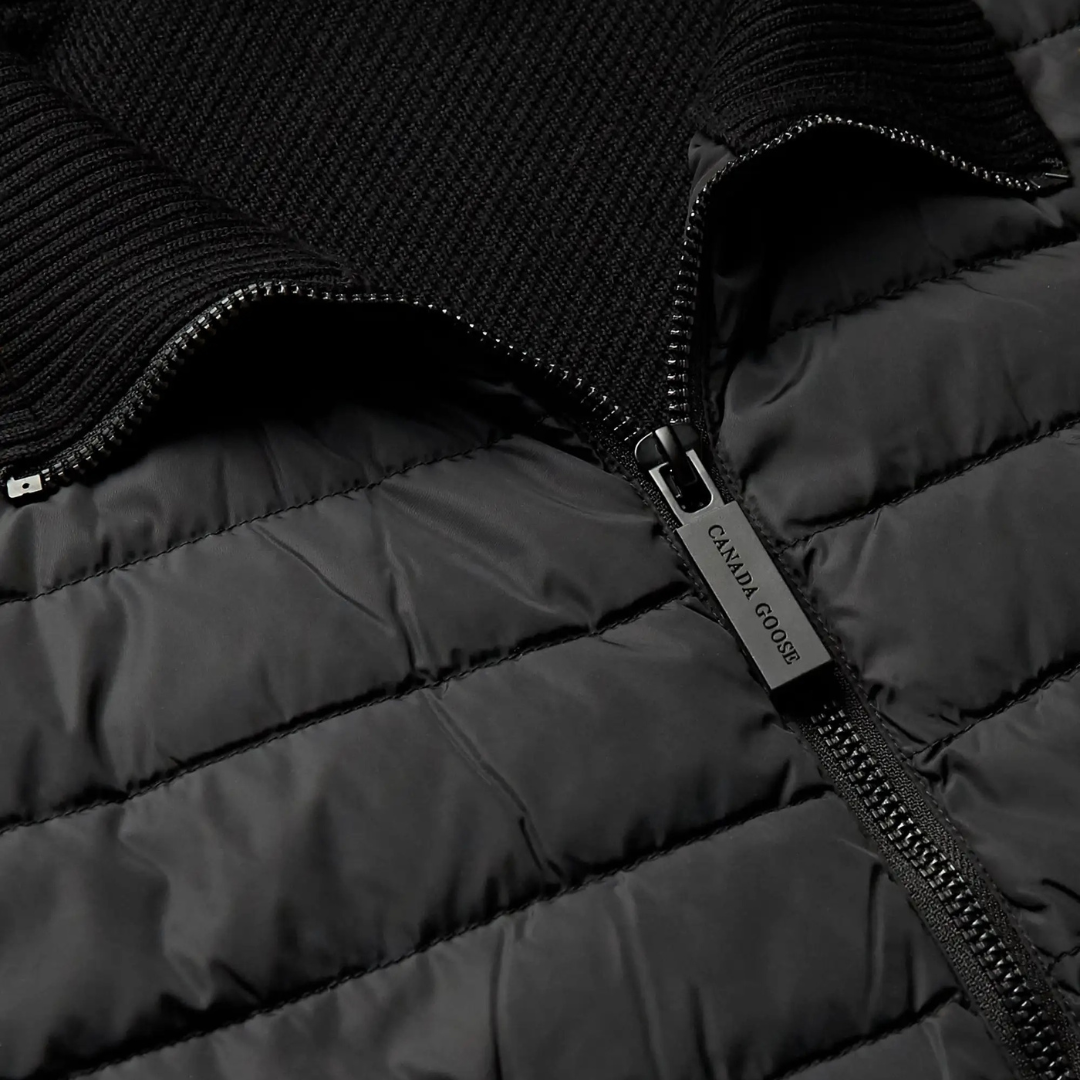 Goose Padded Zip-up Cardigan