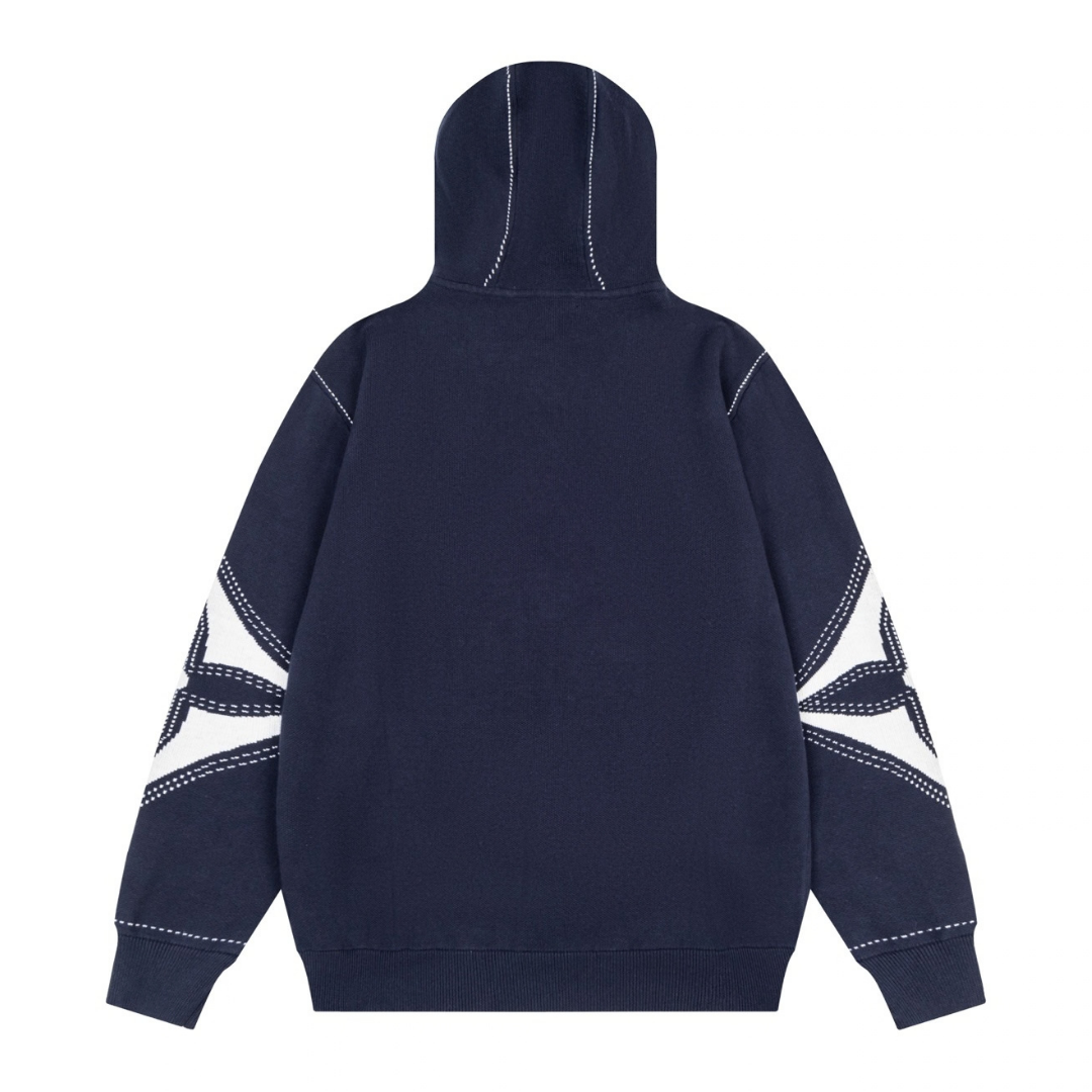Monogram Zip Hoodie
