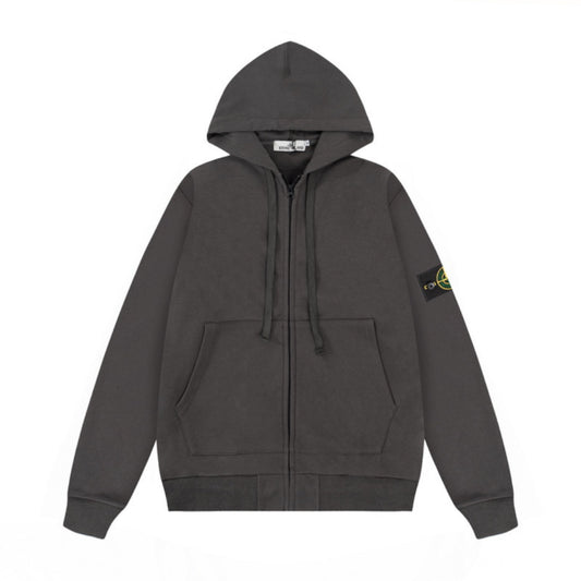 Stone Hooded Jacket