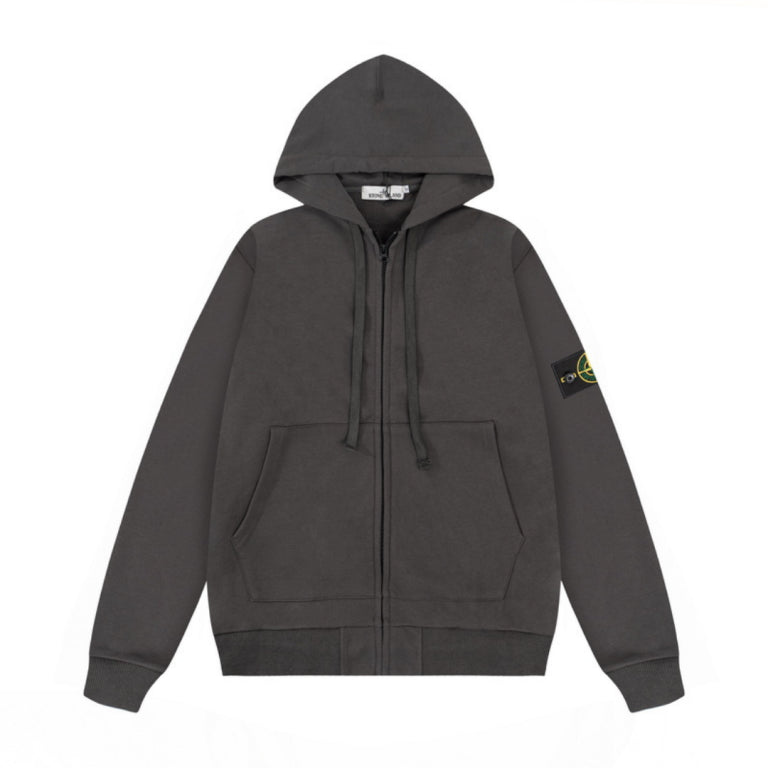 Stone Hooded Jacket