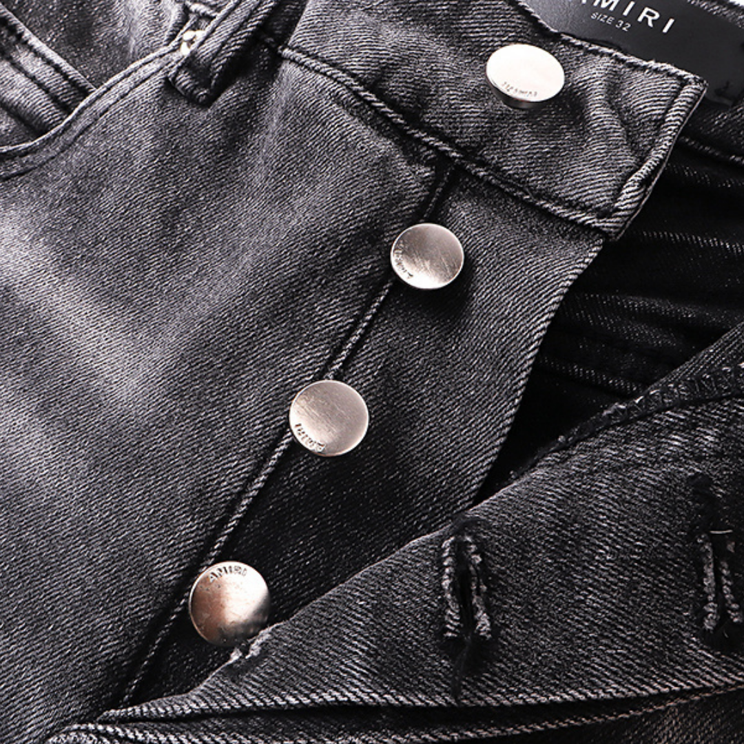 Amr Flared Black Jeans