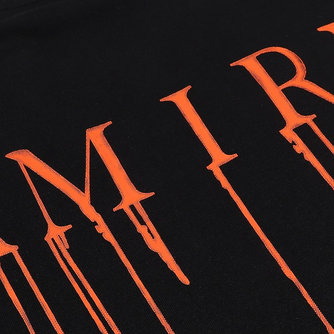 Amr Paint Drip AM Black T-shirt