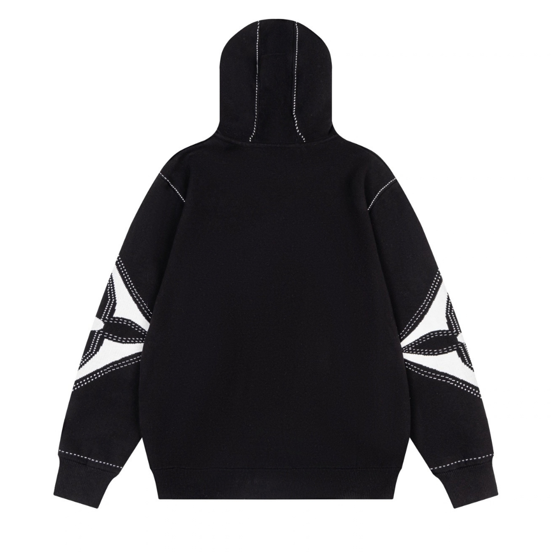 Monogram Zip Hoodie