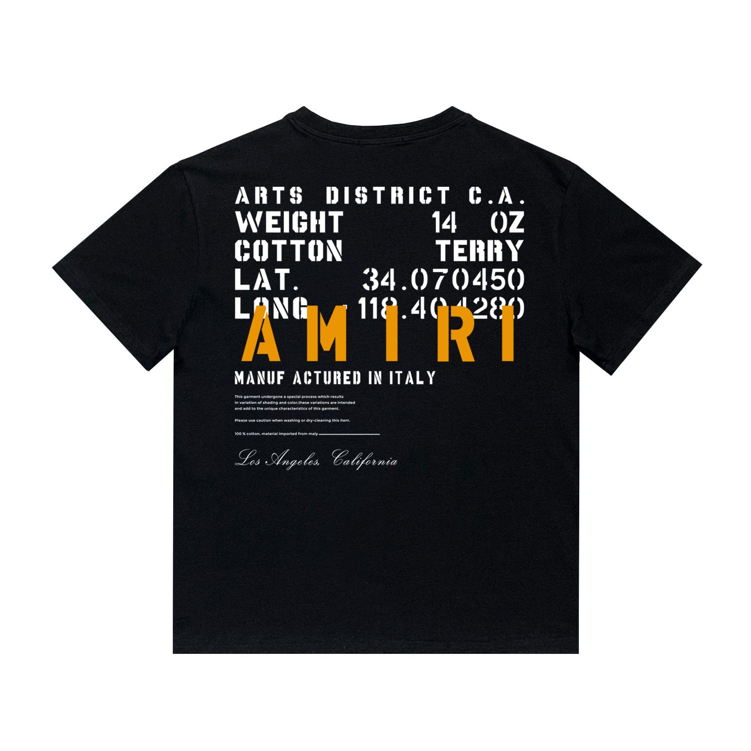 Amr Military Black Specs Stencil T-shirt
